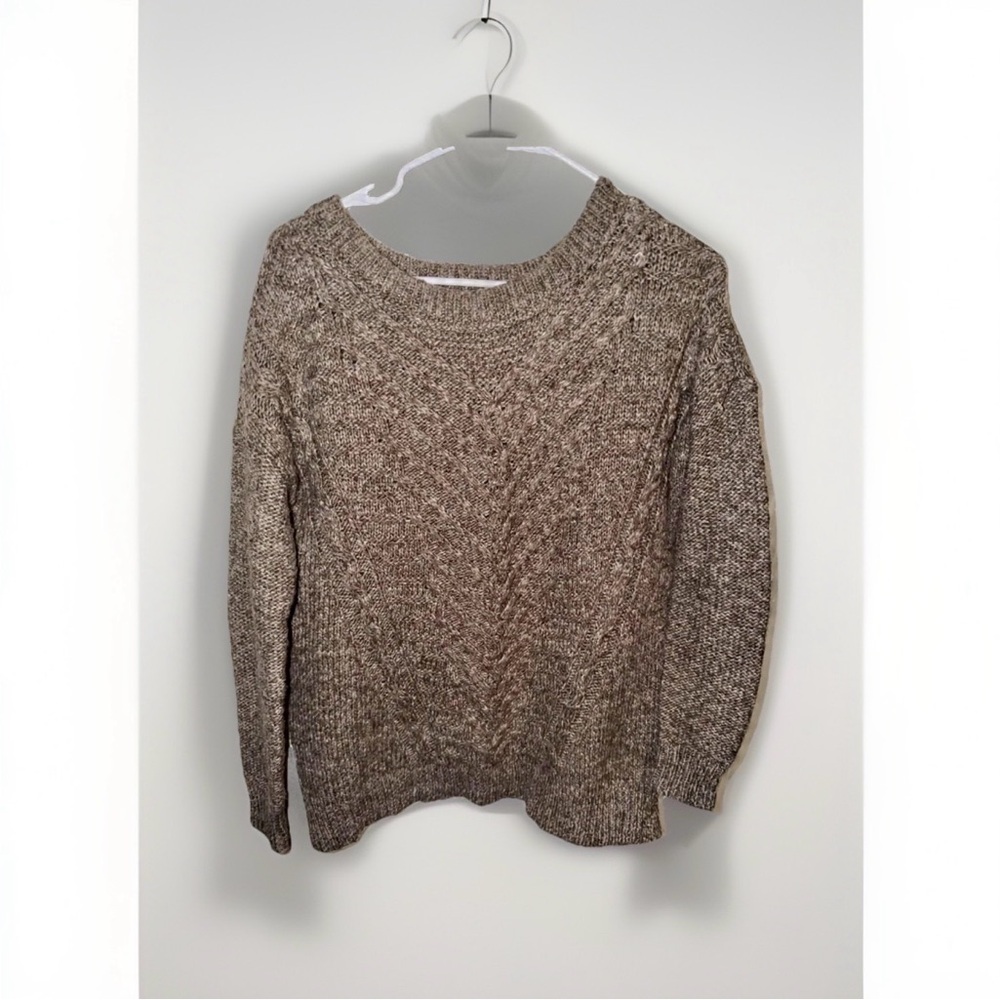 Women’s Size Small American Eagle Knit Cozy Chunky Sweater Brown